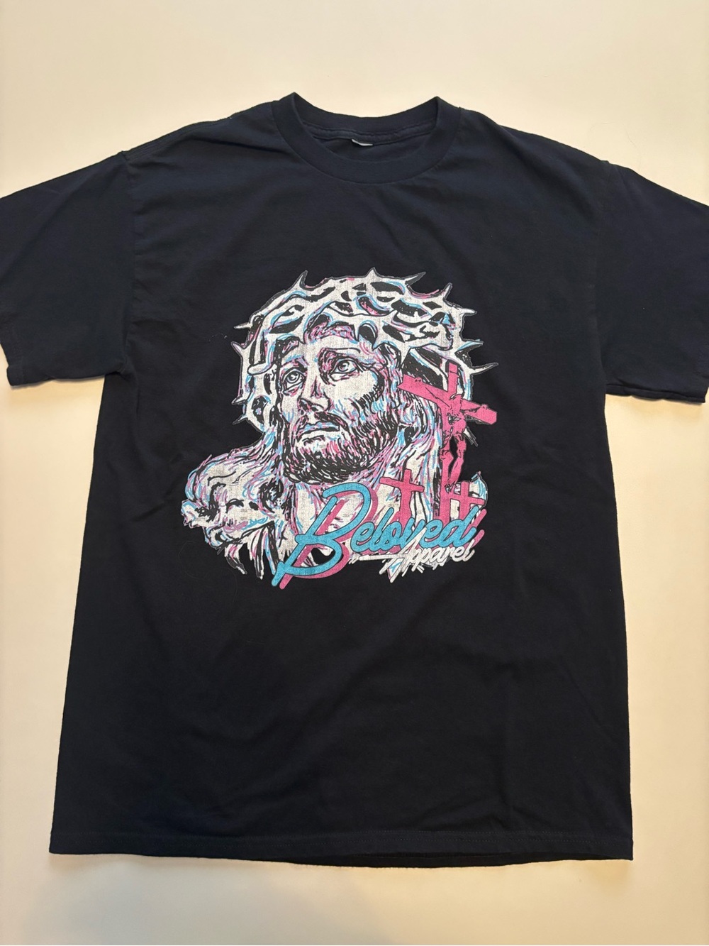 Beloved apparel vintage style Jesus Christ Y2K bible cross bible shirt